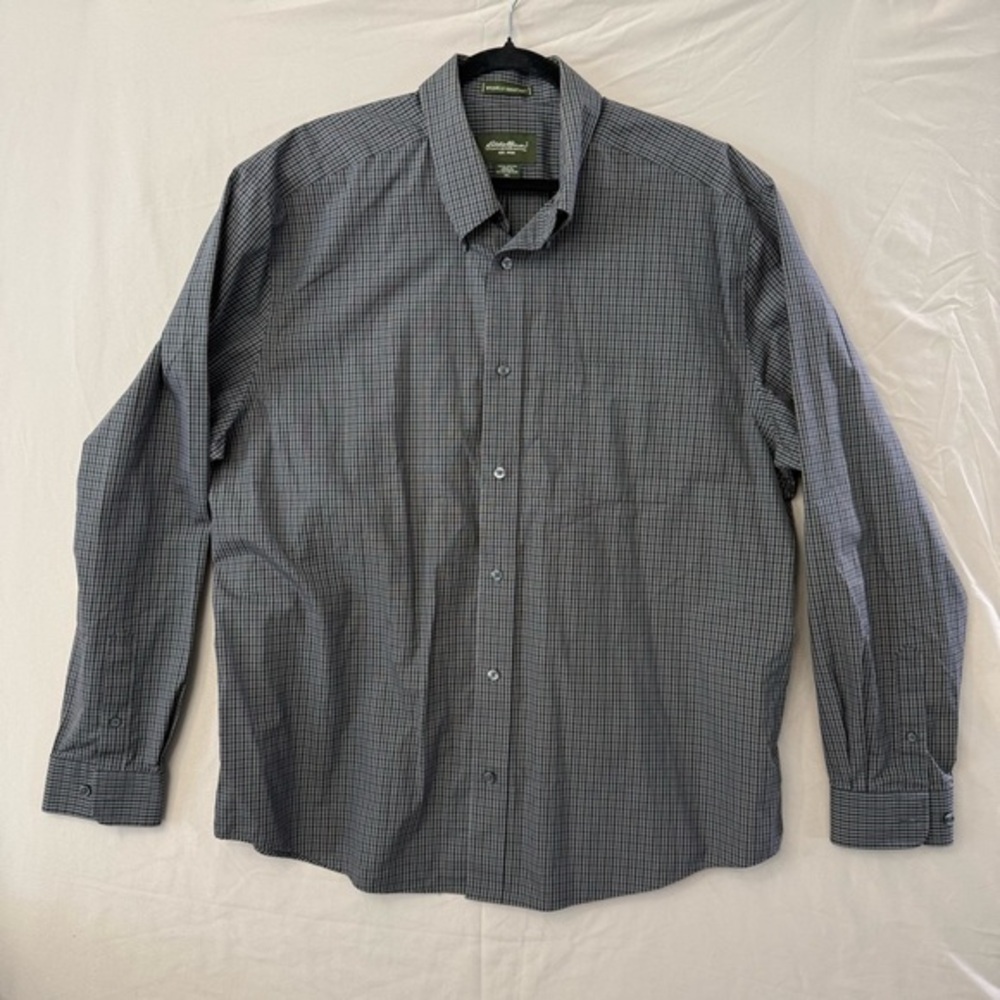 Eddie Bauer Men's Long Sleeve 100% Cotton Button Down Shirt, XL - Picture 1 of 5